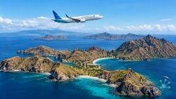 Flying to Komodo