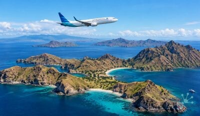 Flying to Komodo