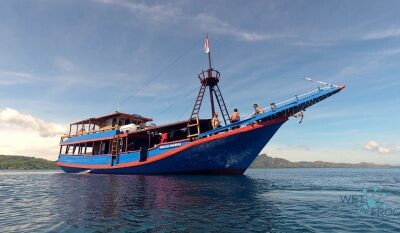 Our dive boat Mega Anugrah in Komodo